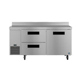 Hoshizaki WLR67B-D2 67" 1-Door Commercial Worktop Refrigerator, Steelheart Series, 115V