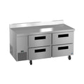 Hoshizaki WLR67B-D4 67" Commercial Worktop Refrigerator, Steelheart Series, 115V