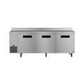 Hoshizaki WLR93B 93" 3-Door Commercial Worktop Refrigerator, Steelheart Series, 115V