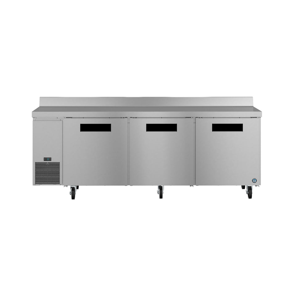Hoshizaki WLR93B 93" 3-Door Commercial Worktop Refrigerator, Steelheart Series, 115V