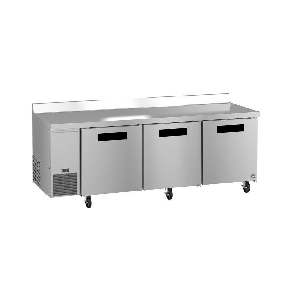 Hoshizaki WLR93B 93" 3-Door Commercial Worktop Refrigerator, Steelheart Series, 115V