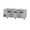 Hoshizaki WLR93B 93" 3-Door Commercial Worktop Refrigerator, Steelheart Series, 115V