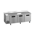 Hoshizaki WLR93B 93" 3-Door Commercial Worktop Refrigerator, Steelheart Series, 115V