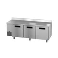 Hoshizaki WLR93B 93" 3-Door Commercial Worktop Refrigerator, Steelheart Series, 115V