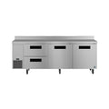 Hoshizaki WLR93B-D2 93" 2-Door Commercial Worktop Refrigerator, Steelheart Series, 115V