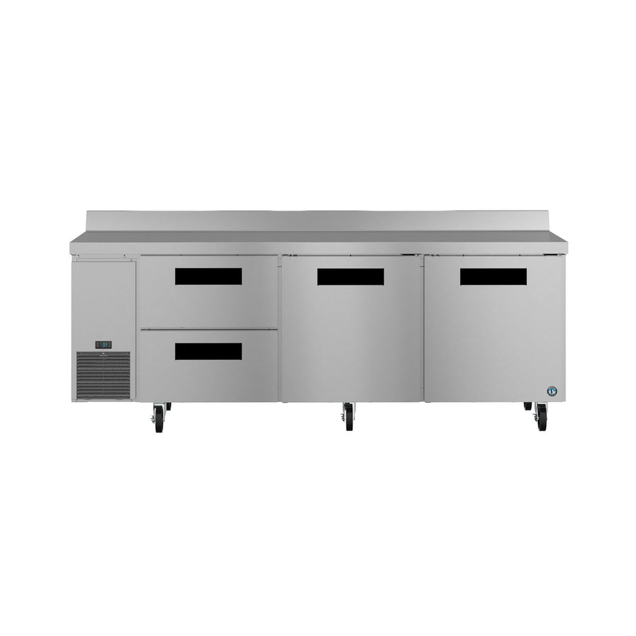 Hoshizaki WLR93B-D2 93" 2-Door Commercial Worktop Refrigerator, Steelheart Series, 115V