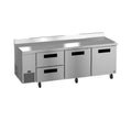 Hoshizaki WLR93B-D2 93" 2-Door Commercial Worktop Refrigerator, Steelheart Series, 115V