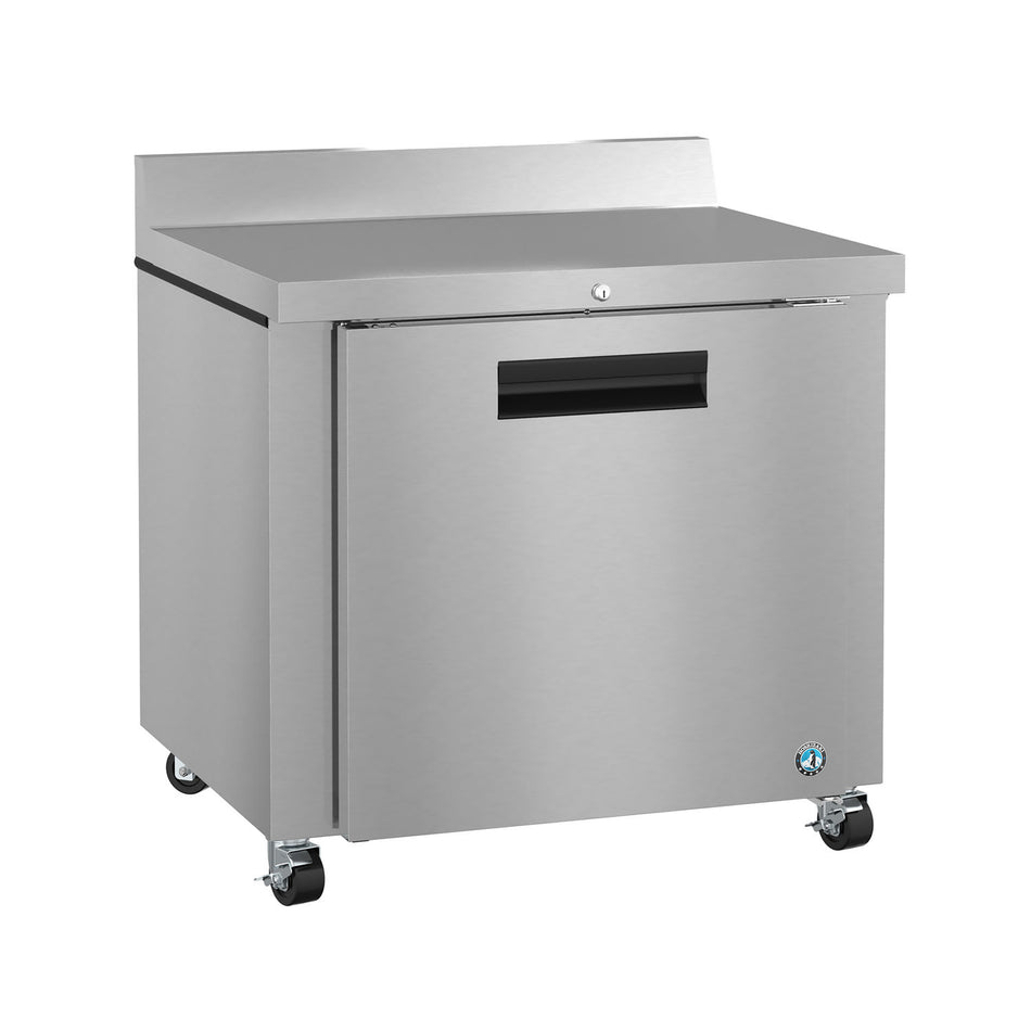 Hoshizaki WR36B-01 36" 1-Door Commercial Worktop Refrigerator, Steelheart Series, 115V