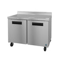 Hoshizaki WR48B-01 48" 2-Door Commercial Worktop Refrigerator, Steelheart Series, 115V