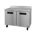 Hoshizaki WR48B 48" 2-Door Commercial Worktop Refrigerator, Steelheart Series, 115V