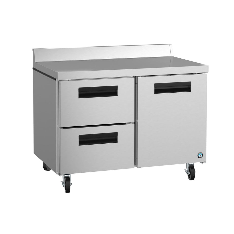 Hoshizaki WR48B-D2 48" 1-Door Commercial Worktop Refrigerator, Steelheart Series, 115V