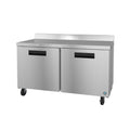 Hoshizaki WR60B-01 60" 2-Door Commercial Worktop Refrigerator, Steelheart Series, 115V