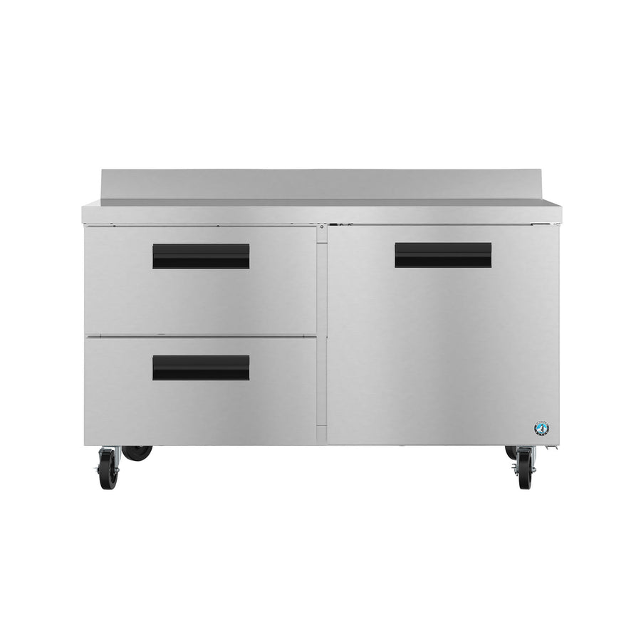 Hoshizaki WR60B-D2 60" 1-Door Commercial Worktop Refrigerator, Steelheart Series, 115V