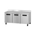 Hoshizaki WR72B-01 72" 3-Door Commercial Worktop Refrigerator, Steelheart Series, 115V
