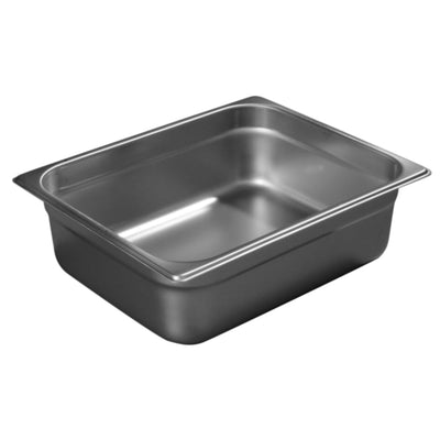 Carlisle 607124 1/2-Size 7 Quarts 24 Gauge Stainless Steel Steam Table Pan with Reinforced Corners