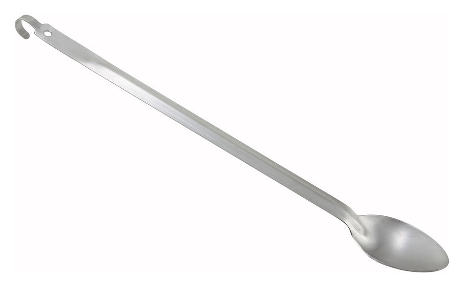 Winco BHKS-21 21 Inch Basting Spoon Solid Heavy Duty Stainless Steel with Hang Hook