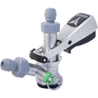 KOMOS Keg Coupler - D Style Sanke Coupler with PRV (Stainless) w/ 8mm Duotight Adapters