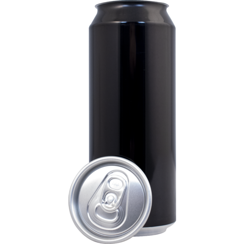 [Case of 207] 500ml/16.9oz Can Fresh Black Aluminum Cans