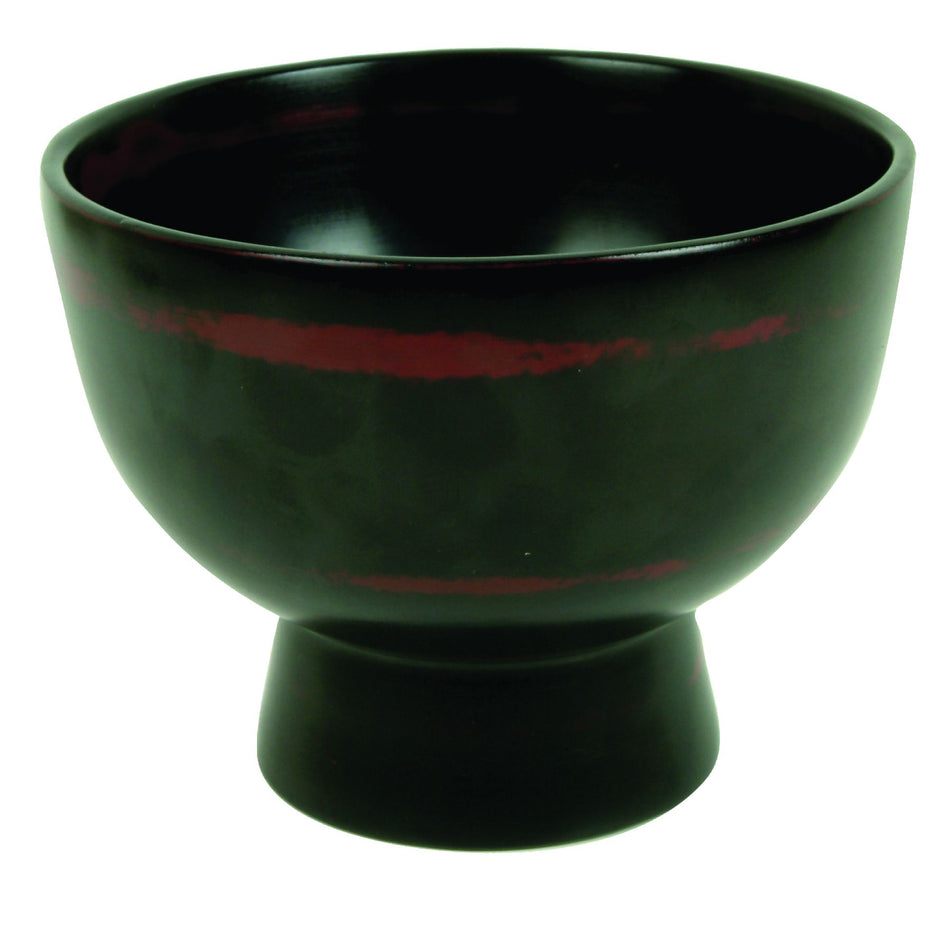 12 Pack 16-1/2 oz, 5-1/2" x 4-1/8" Miso Soup Bowl, Wood