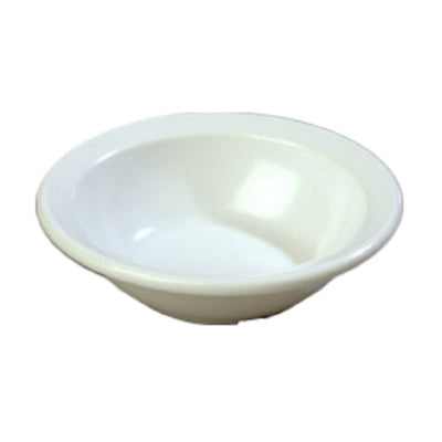 Carlisle KL80502 4-3/4 Oz Rimmed Fruit Bowl Melamine White Dishwasher Safe