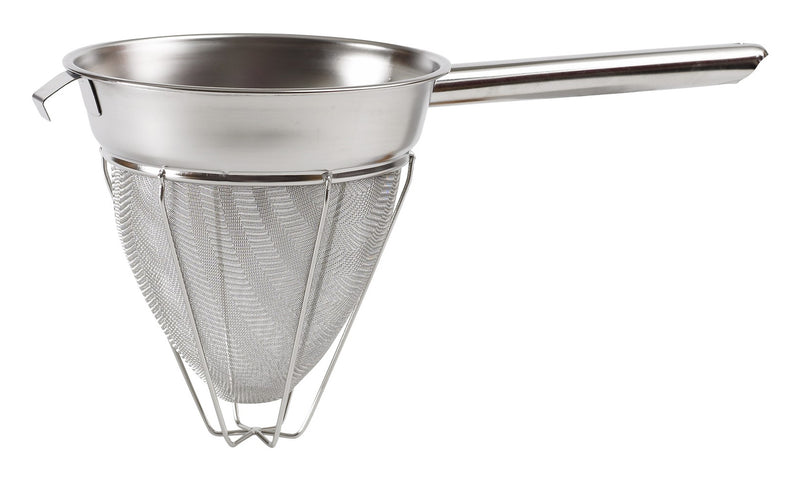 Winco CCB-10R 10 Inch Extra Fine Bouillon Strainer Reinforced Stainless Steel