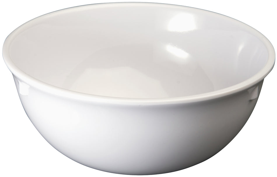 Winco MMB-15W 15 Oz. Round Nappie Bowl Dishwasher Safe Melamine White