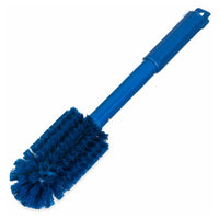 Carlisle 40004C14 16 Inch Long Medium Stiff Polyester Bristle Valve and Fitting Brush Blue Plastic