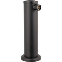 Matte Black 1-Faucet Draft Tower Kit - Stainless Steel Construction