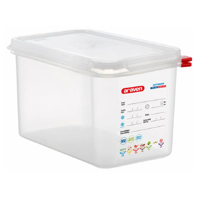 Carlisle 03028 4.5 Quart Food Storage Container with Airtight Lid Polypropylene