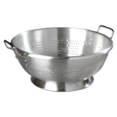 Carlisle 60279 11 Qt Aluminum Colander 15 Inch Satin Finish with Riveted Handles