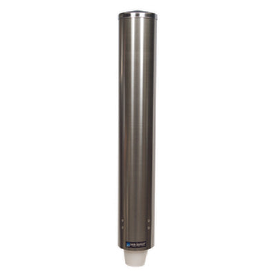 Carlisle C4200PF 23-1/2 Inch Cup Dispenser Wall Mount Stainless Steel with Self Adjusting