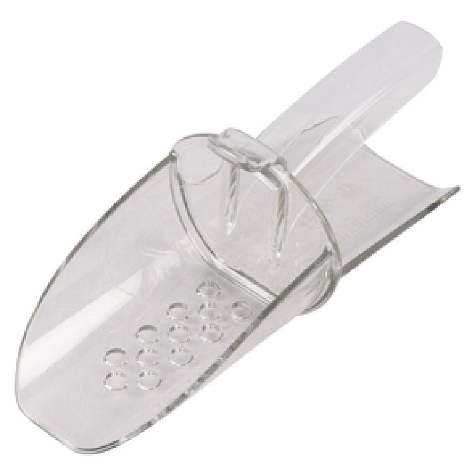 Carlisle SI4550 4 to 6 Oz Scoop with Drain Holes Polycarbonate Clear