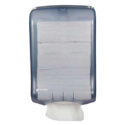 Carlisle T1700TBL 11-3/4 Inch Blue Manual Paper Towel Dispenser Impact Resistant