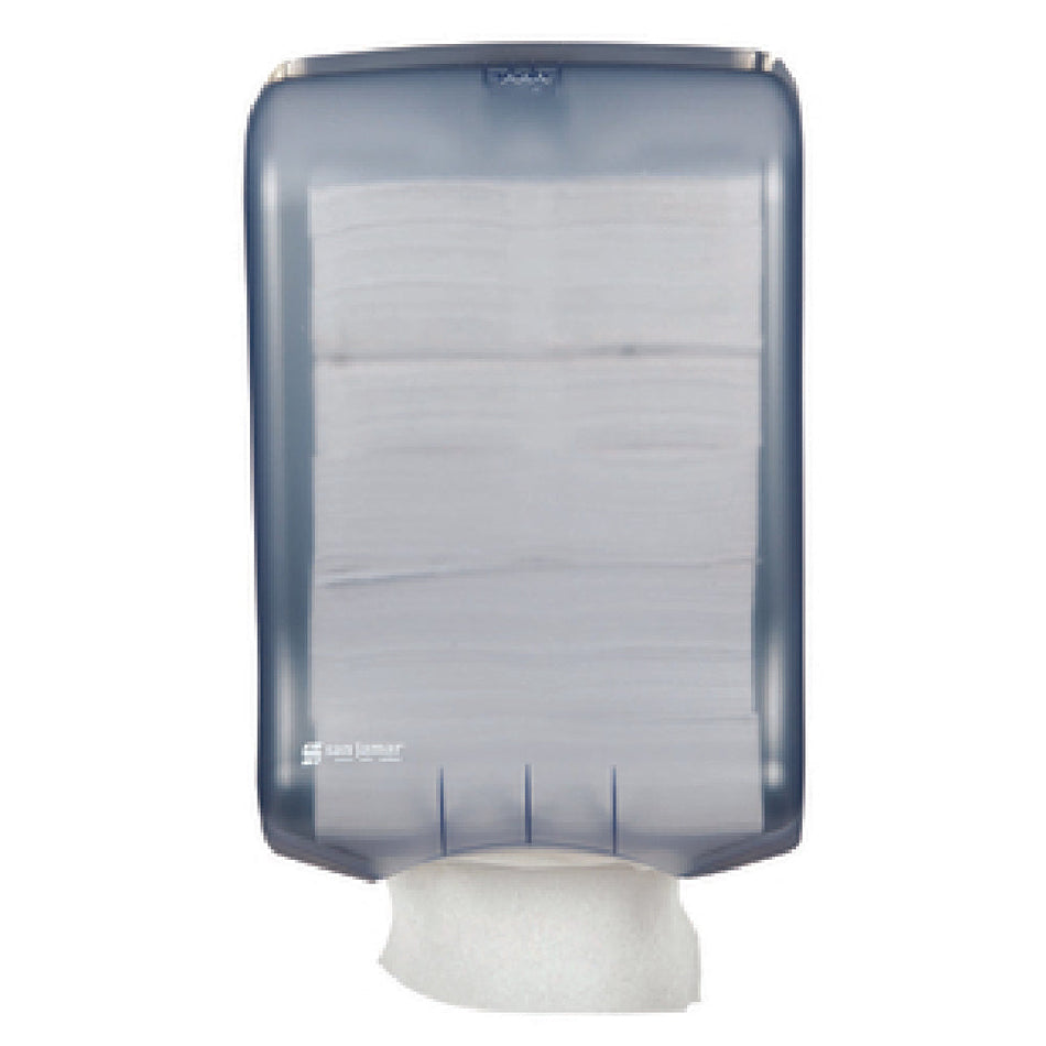 Carlisle T1700TBL 11-3/4 Inch Blue Manual Paper Towel Dispenser Impact Resistant