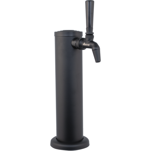 KOMOS Matte Black Draft Tower Kit Black NukaTap Faucets, Duotight Fittings & EVABarrier Tubing