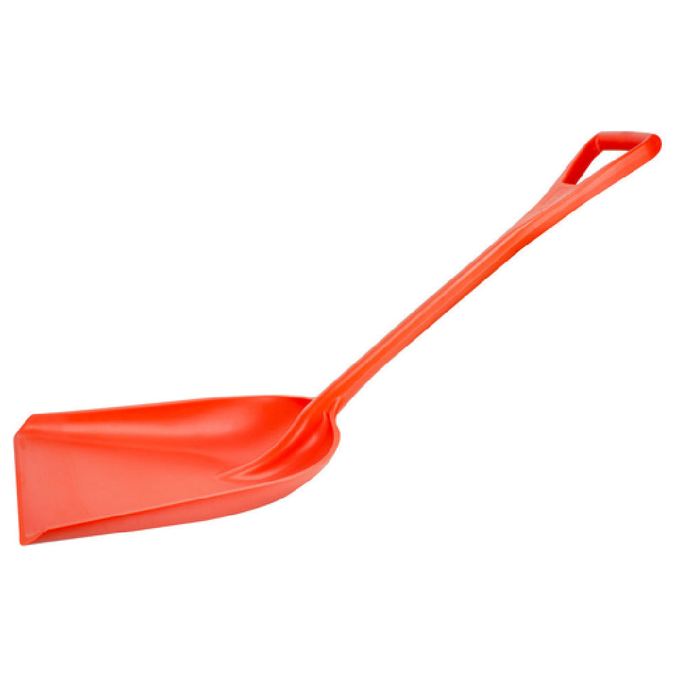 Carlisle 41077EC24 14 Inch Ice Shovel One-piece Plastic Orange