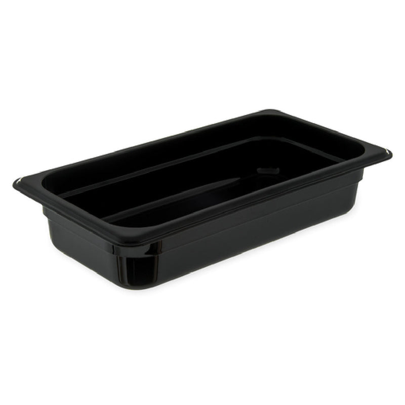 Carlisle 3086003 12.75 Inch Food Pan High Heat Hot Food Holder Black Polyethersulfone