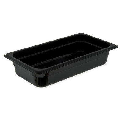 Carlisle 3086003 12.75 Inch Food Pan High Heat Hot Food Holder Black Polyethersulfone