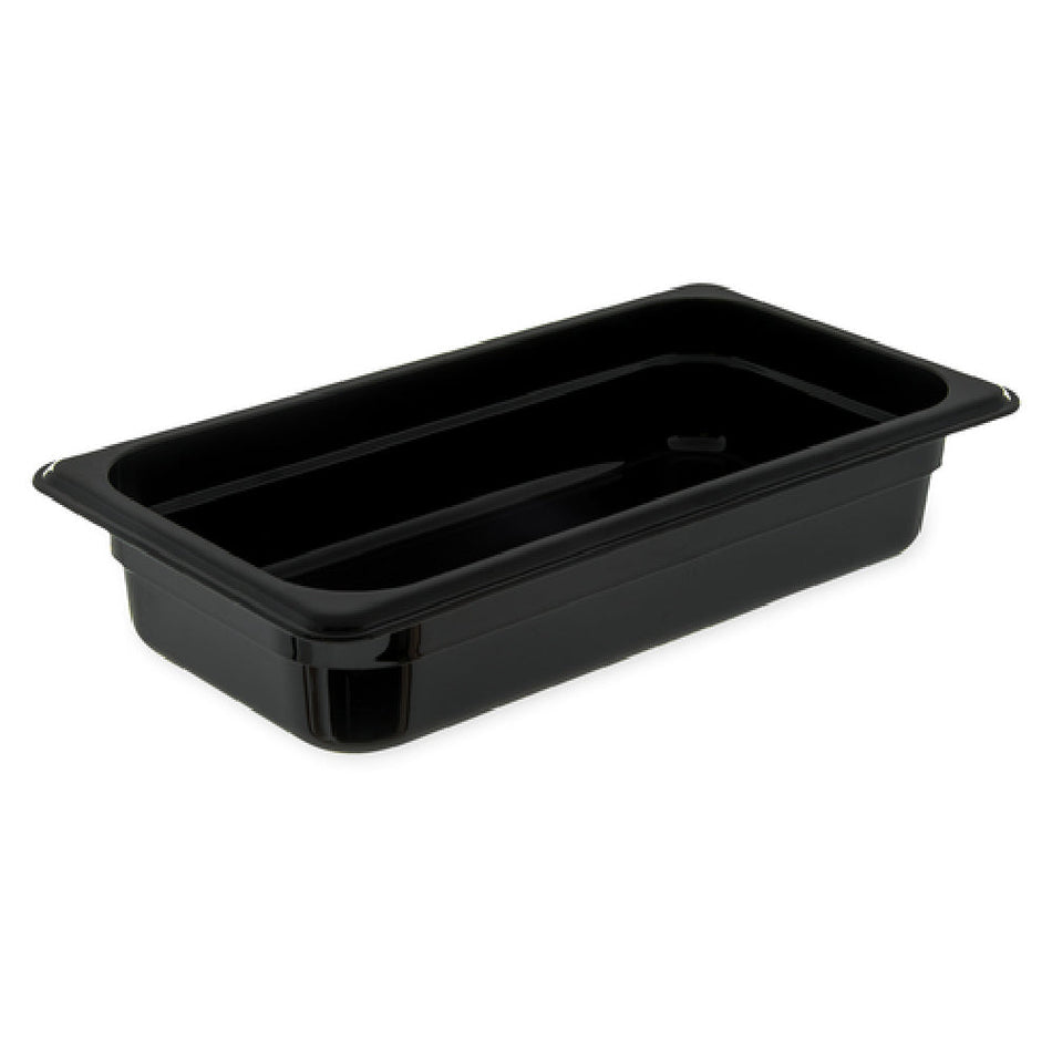 Carlisle 3086003 12.75 Inch Food Pan High Heat Hot Food Holder Black Polyethersulfone