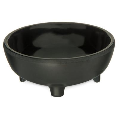 Carlisle 087303 3 Oz Molcajete Salsa Dish NSF Black Melamine Dishwasher Safe