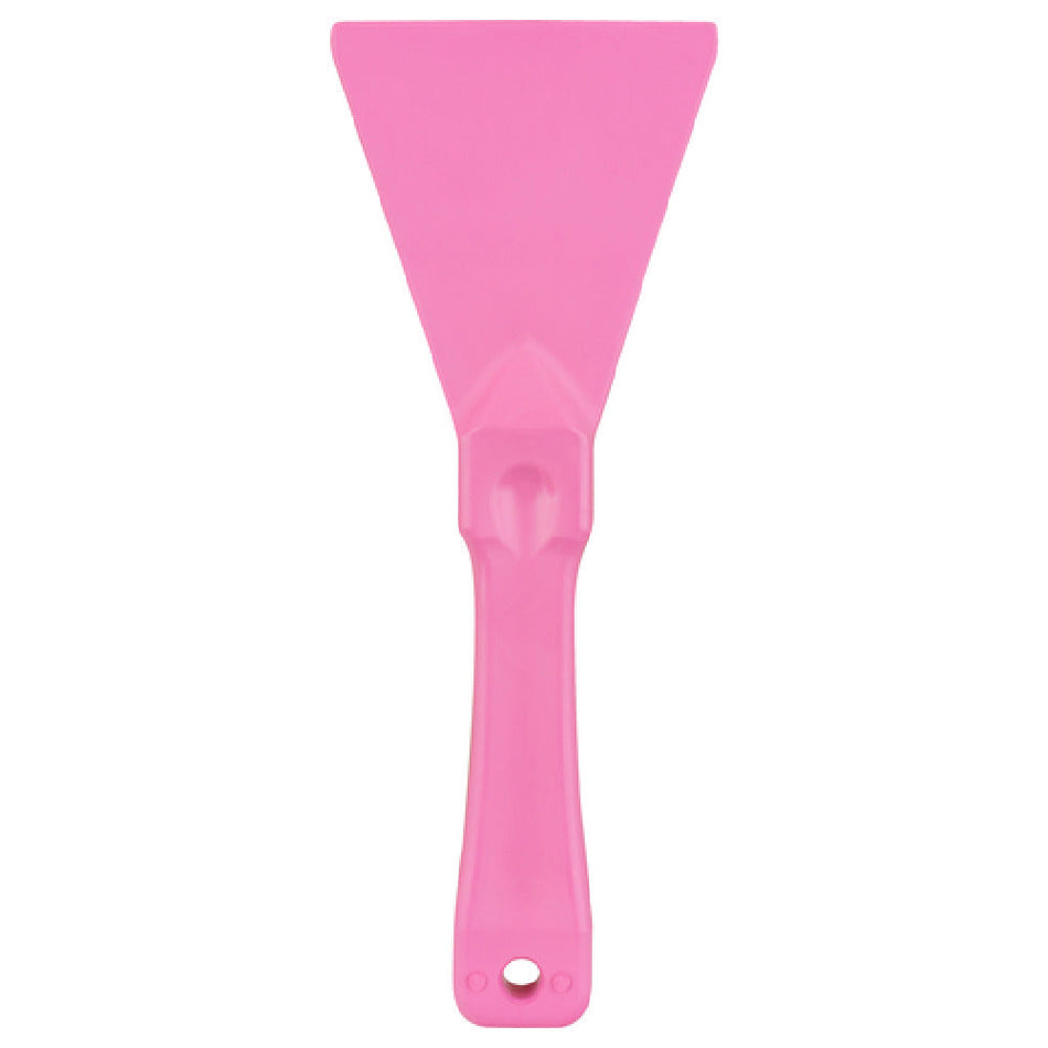 Carlisle 40230EC26 3 Inch Grill Scraper Plastic Handle Pink with Ergonomic Design