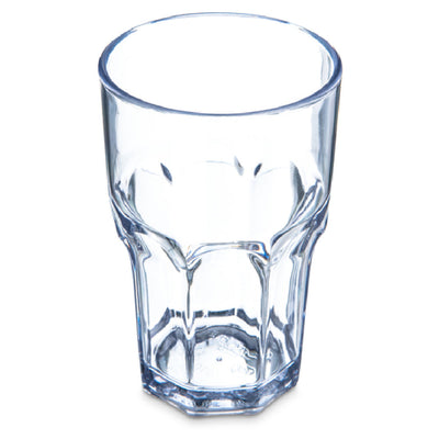 Carlisle 581007 10 Oz Clear Tumbler Dishwasher Safe SAN Faceted Shape 24 Packs