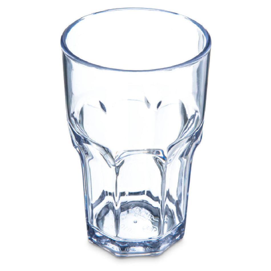Carlisle 581007 10 Oz Clear Tumbler Dishwasher Safe SAN Faceted Shape 24 Packs
