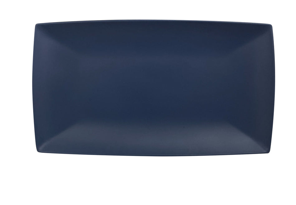 12 Pack 9-1/2" x 5-1/4", 3/4" Deep, Rectangle Tray, Classic Stone Blue Dinnerware, Melamine, BPA Free, Dishwasher Safe, Break-Resistant, Shatter-Resistant, No Microwave, No Oven, NSF