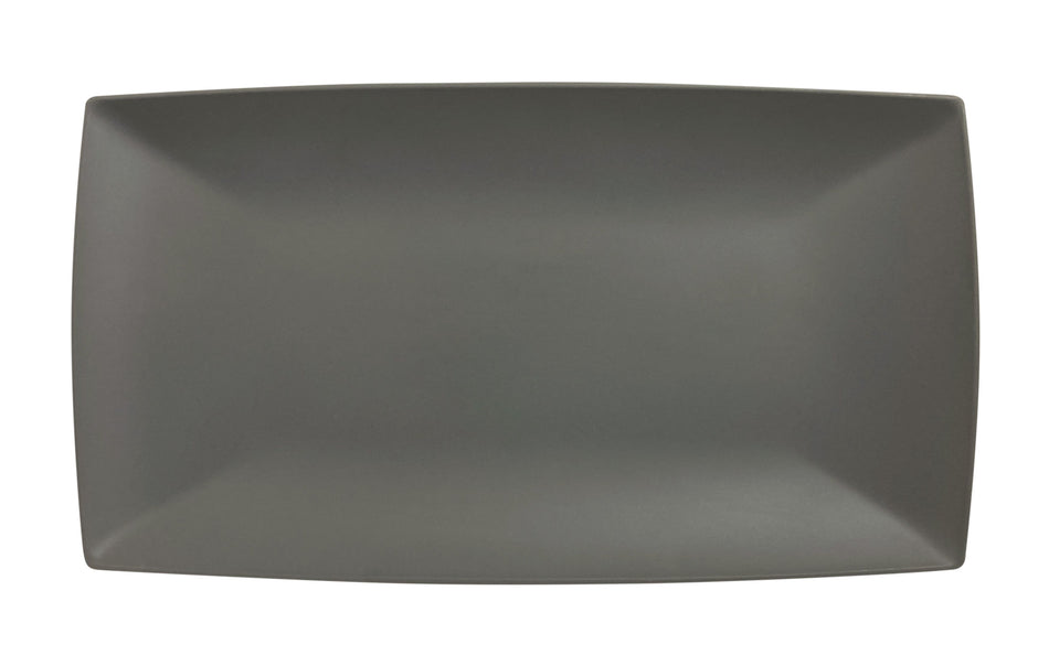 12 Pack 9-1/2" x 5-1/4", 3/4" Deep, Rectangle Tray, Classic Stone Grey Dinnerware, Melamine, BPA Free, Dishwasher Safe, Break-Resistant, Shatter-Resistant, No Microwave, No Oven, NSF