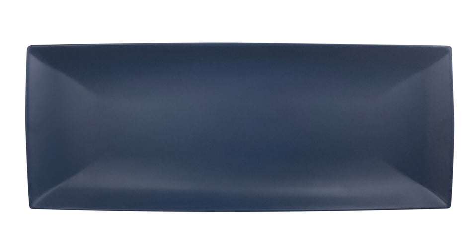 12 Pack 20" x 8", 1-3/8" Deep, Rectangle Tray, Classic Stone Blue Dinnerware, Melamine, BPA Free, Dishwasher Safe, Break-Resistant, Shatter-Resistant, No Microwave, No Oven, NSF