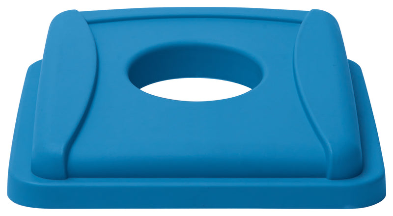 Winco PTCSB-23L 16 Inch Bottle Can Lid Blue Polystyrene Recycle