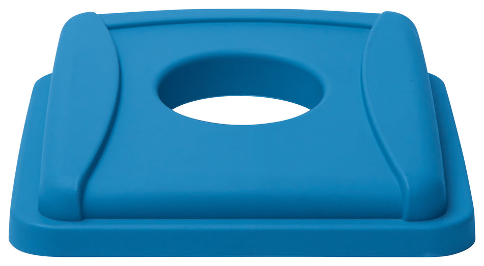 Winco PTCSB-23L 16 Inch Bottle Can Lid Blue Polystyrene Recycle
