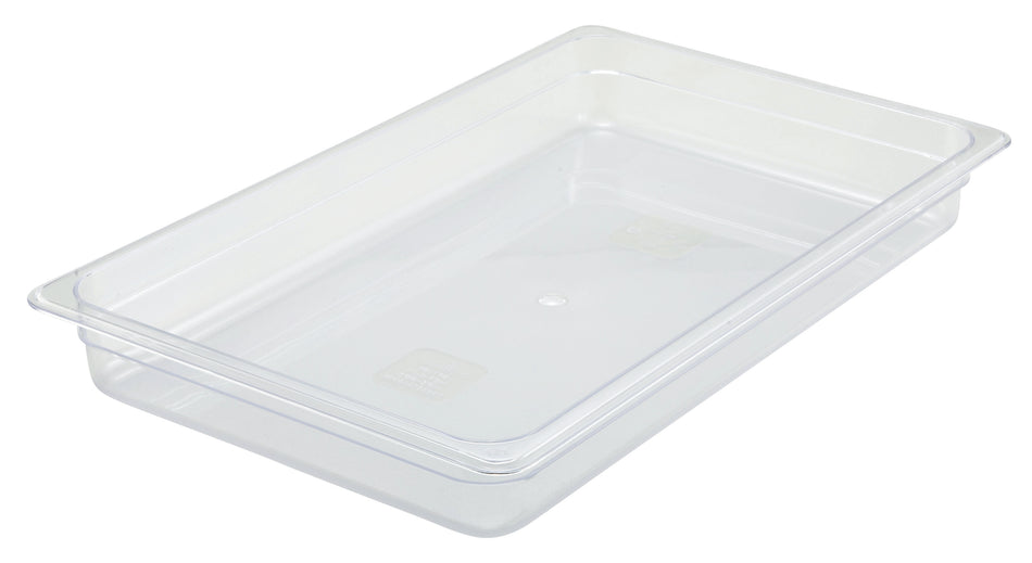 Winco SP7102 20 Inch Polycarbonate Food Pan Full Size Dishwasher Safe