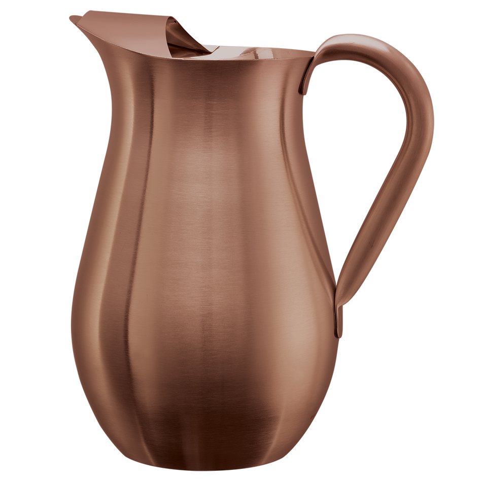 Bell Pitcher 2-Liter Stainless Steel Pitcher with Ice Guard in Rose Gold